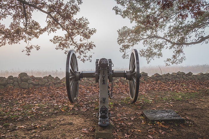 Cannon Along Confederate Avenue