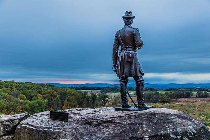 Sunset at Little Round Top