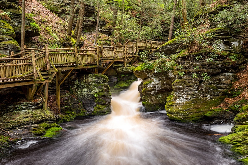 Photographing Bushkill Falls