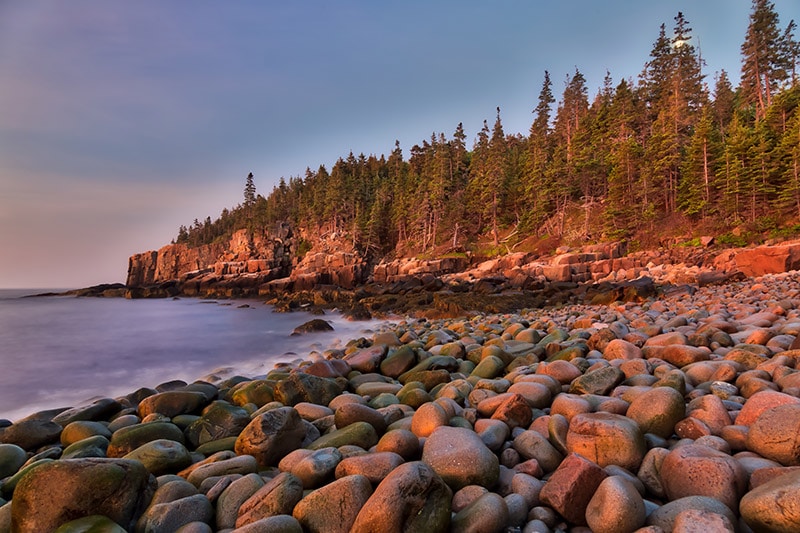 Boulder Beach and Otter Cliff, processed with Aurora HDR