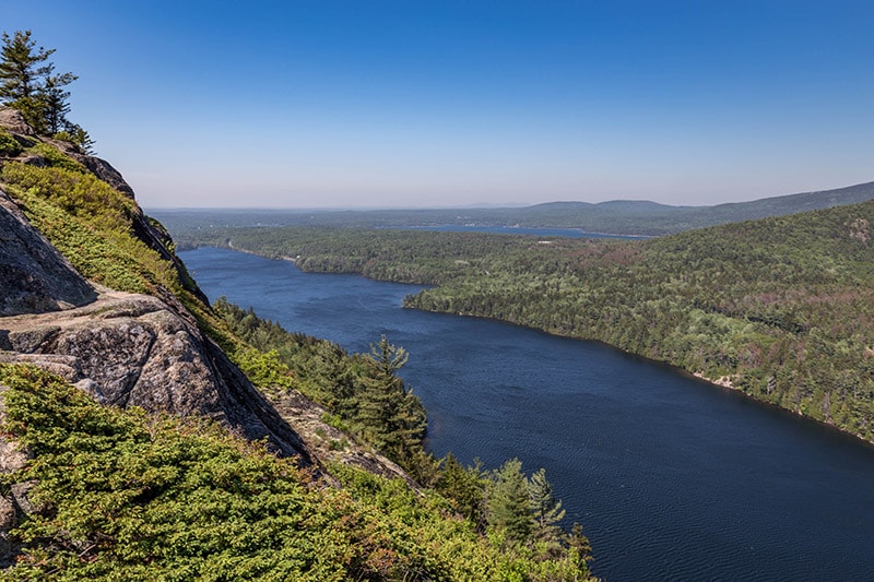 View of Echo Lake from the Beech Mountain Trail